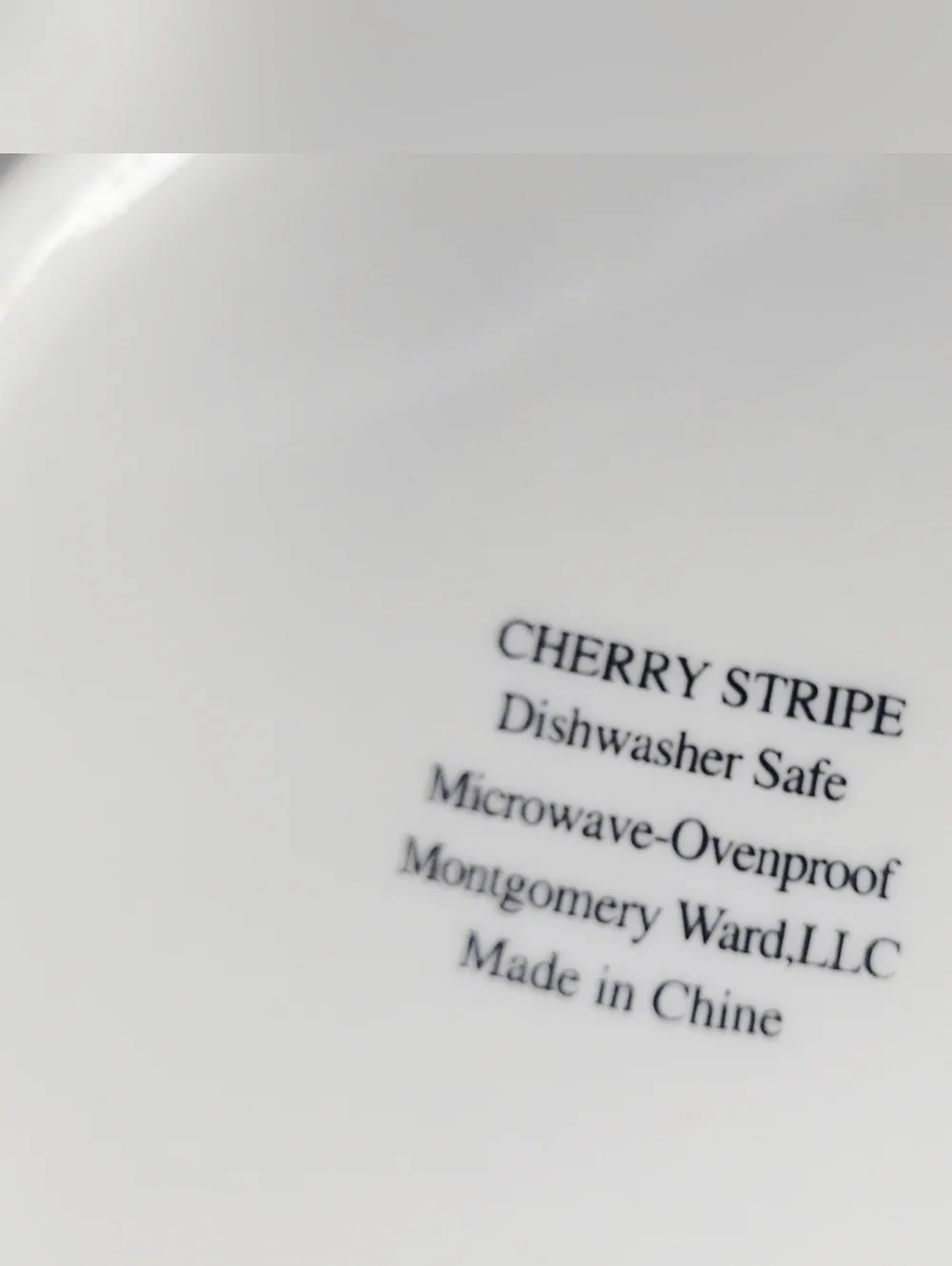 RARE 4 Vintage Cherry Stripe Bowl Set By Montgomery Wards